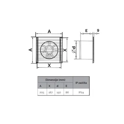 VENTILATOR E150S ERA