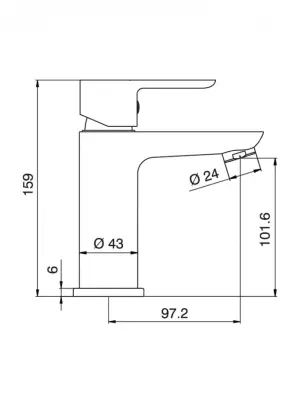 STELA BAT.LAVABO BELA HROM2212
