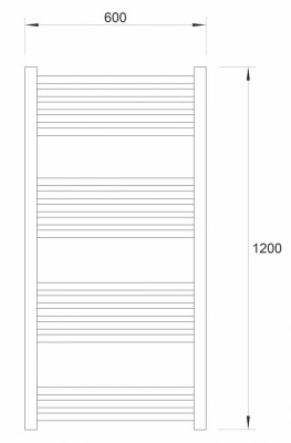 SUŠAČ WARME WERRA 60X120 BELI
