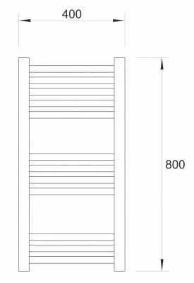 SUŠAČ WARME WERRA 40X80 BELI